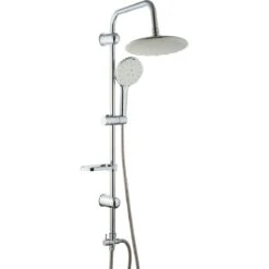 Shower Column With Hand Attachment And Soap Dish Chrome | Adexa 022