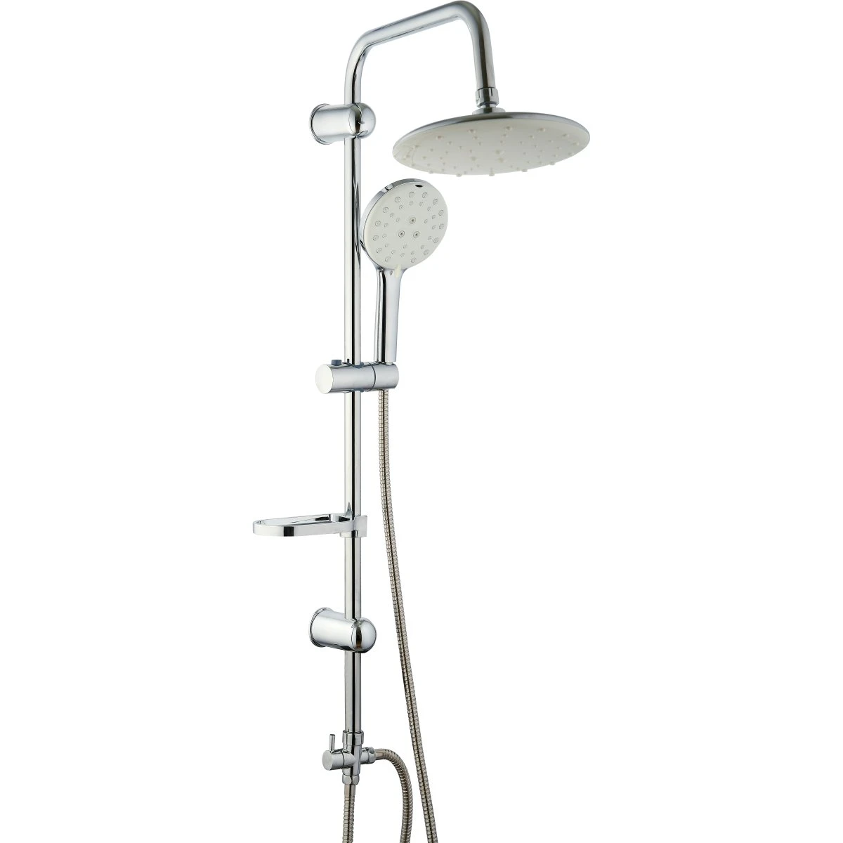 Shower Column With Hand Attachment And Soap Dish Chrome | Adexa 022