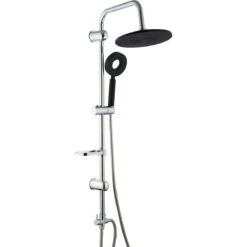 Shower Column With Hand Attachment And Soap Dish Chrome | Adexa 053