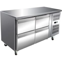 Commercial Refrigerated Counter 4 Drawers Depth 700mm | Adexa 4DRG21V