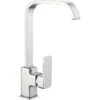 Basin Mixer Tap With Stainless Steel Spout Single Lever Chrome | Adexa 70248001