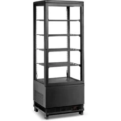 Countertop Display Fridge 98 Litres 4 Shelves Black 1 Flat Door | Adexa CL98B