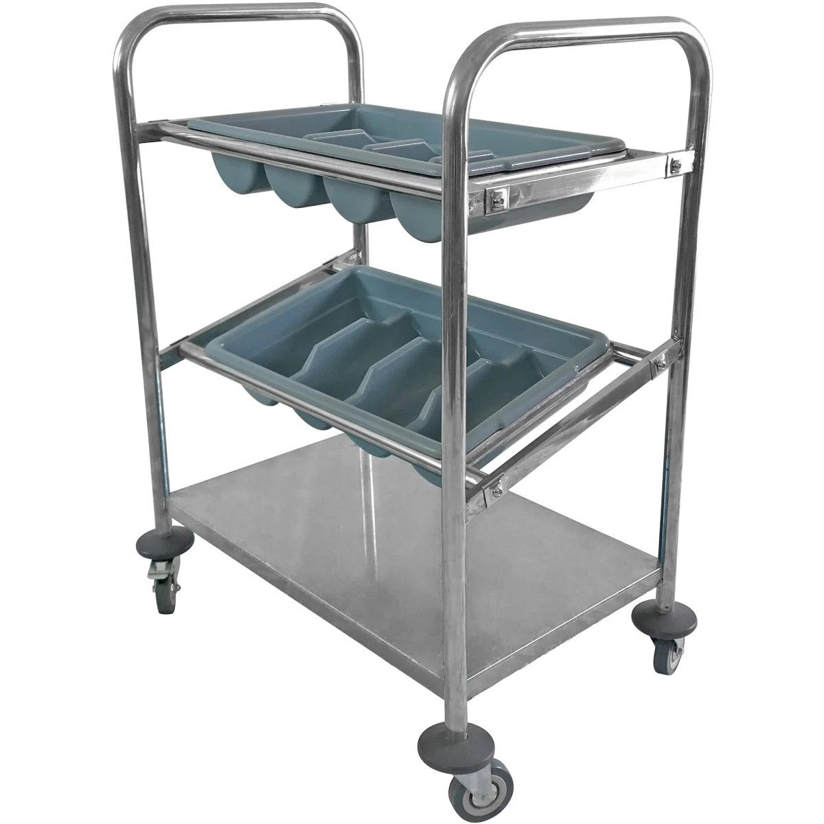 Cutlery & Tray Trolley 2 Trays & Undershelf 570x350x860mm | Adexa CTT2 3 Cutlery & Tray Trolley 2 Trays & Undershelf 570x350x860mm | Adexa CTT2