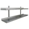 Wall Shelf 2 Levels 600x400mm Stainless Steel | Adexa THWBS2R64