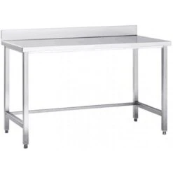 Professional Work Table Stainless Steel No Bottom Shelf Upstand 1200x700x965mm | Adexa DW7120