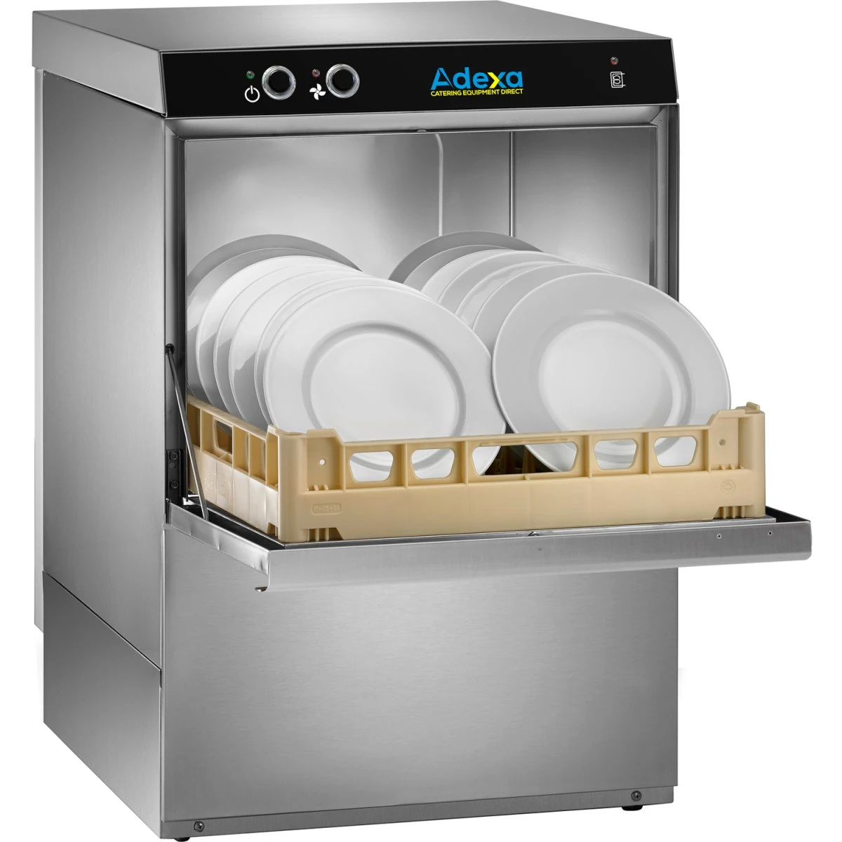 Commercial Dishwasher Premium 500mm Basket 20 Baskets/hour Built-in Water Softener Break Tank Drain Pump Detergent Dosing Pump | Adexa ADX50BWS 3 Commercial Dishwasher Premium 500mm Basket 20 Baskets/hour Built-in Water Softener Break Tank Drain Pump Detergent Dosing Pump | Adexa ADX50BWS