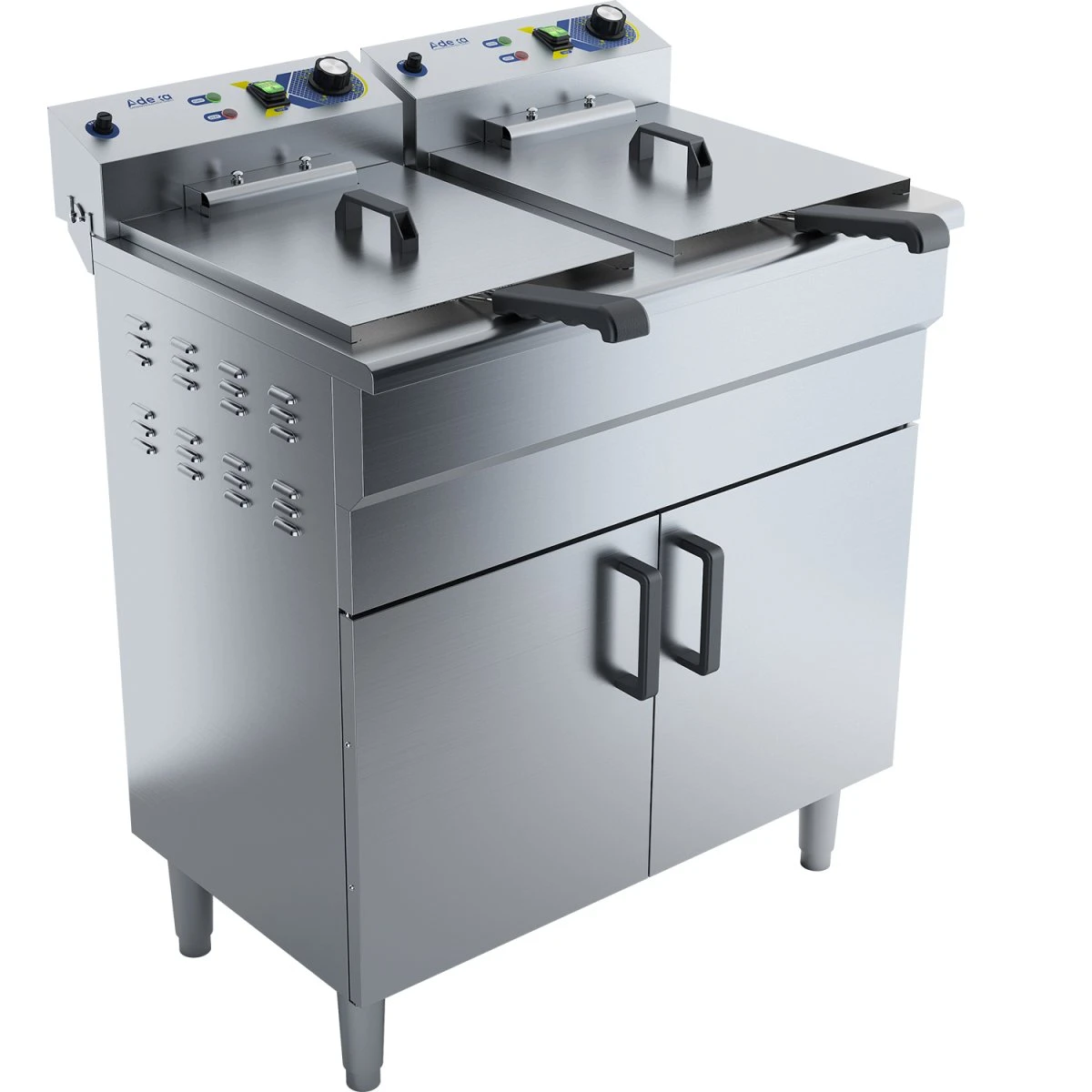 Commercial Fryer Double Electric 2x16 Litre 6kW Free Standing | Adexa EF162VC - Image 3
