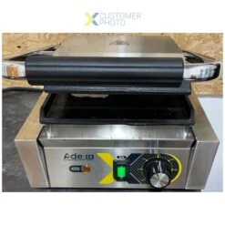 Heavy Duty Panini Contact Grill Single Smooth | Adexa EGD10A -Adexa Direct Shop EGD10A 1200x1200 1
