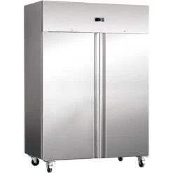 Commercial Freezer Upright Cabinet Stainless Steel 800 Litres Twin Door Fan Assisted Cooling | Adexa F800S