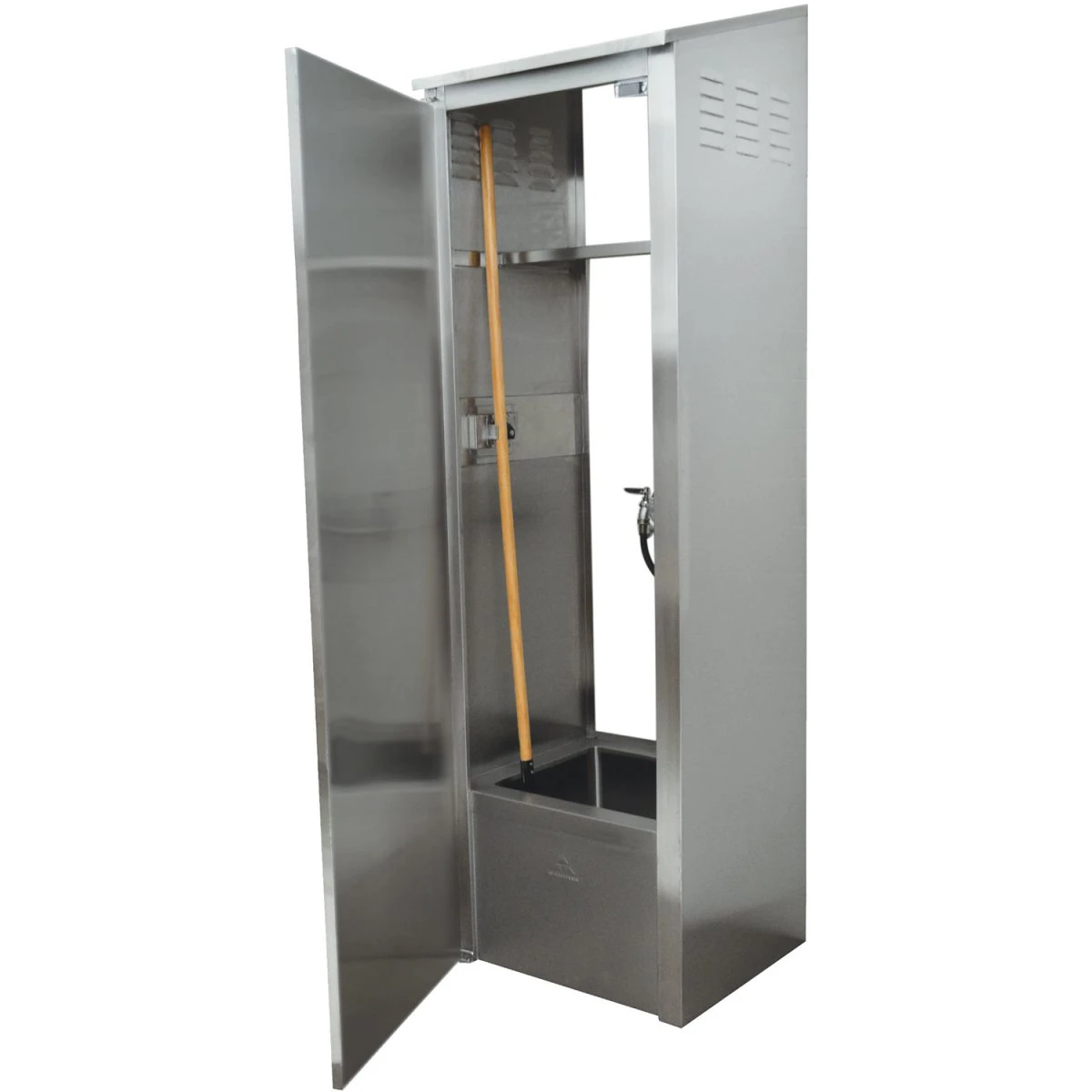 Janitorial Mop Sink Cabinet Stainless Steel Single | Adexa FMSC263384418KD 3 Janitorial Mop Sink Cabinet Stainless Steel Single | Adexa FMSC263384418KD