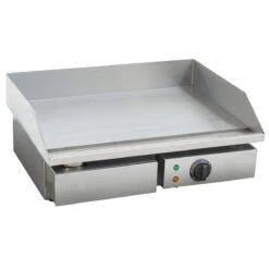 Commercial Griddle Smooth 550x450x230mm 3.3kW Electric | Adexa FT818