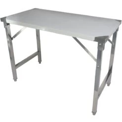Folding Stainless Steel Work Table 1400x600x850mm | Adexa FW4187690