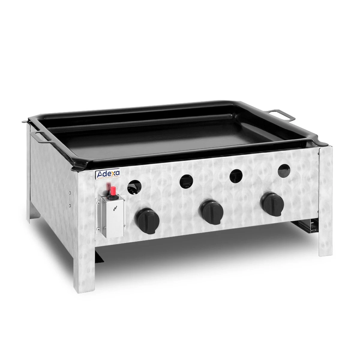 Commercial Gas BBQ Grill 3 Burners Table Top | Adexa GG1103A