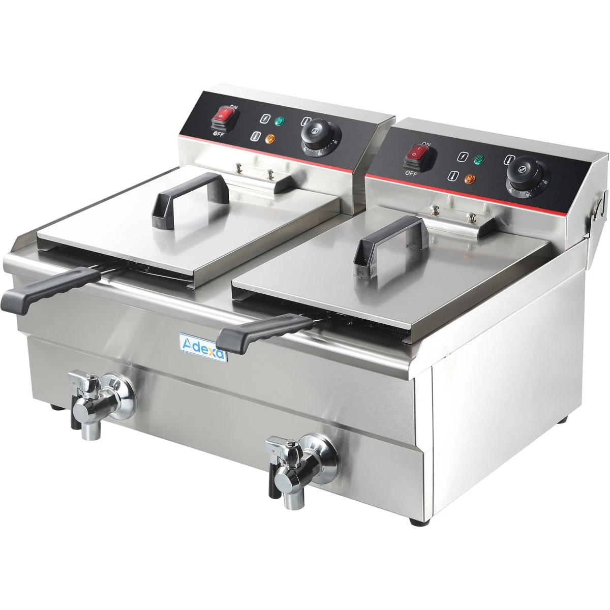 Commercial Fryer Double Electric 2x13 Litre 10kW Countertop | Adexa HEF132V - Image 2