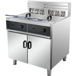 Commercial Fryer Double Electric 2x30 Litre 20kW Free Standing | Adexa HEF262