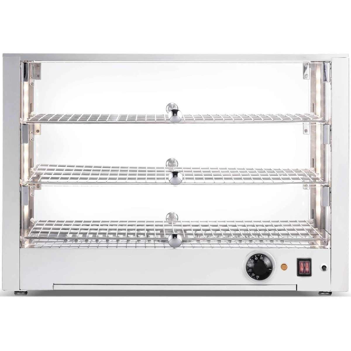 3 Tier Heated Display Case 115 Litres Countertop | Adexa HW115 - Image 2