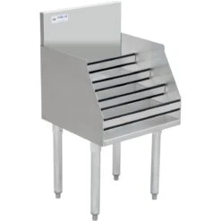 Commercial Liquor Bottle Display Rack With Backsplash Stainless Steel 910x460x760mm | Adexa LDR1836