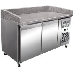 Refrigerated Pizza & Bakery Counter 2 Doors Granite Top Depth 800mm | Adexa PZ26