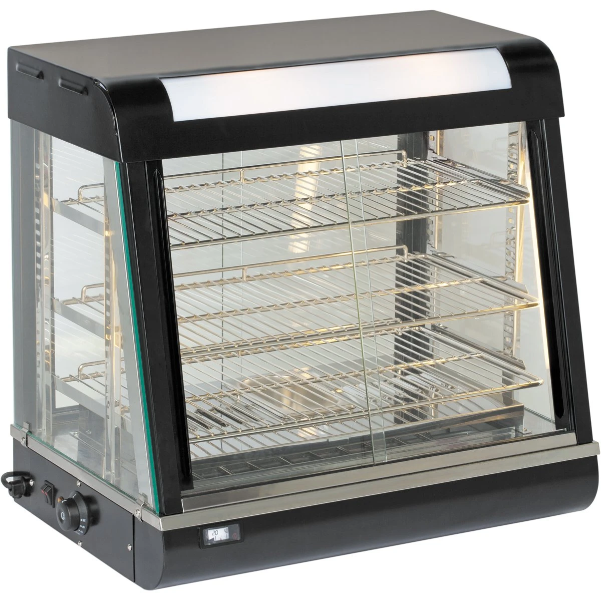 Commercial Heated Showcase Food Warmer 110 Litres Countertop | Adexa FM26
