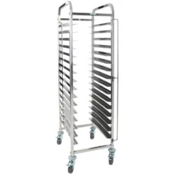 15 Tier Rack/Tray/Pan Trolley Stainless Steel 30xGN1/1 Tray Capacity | Adexa RT2115