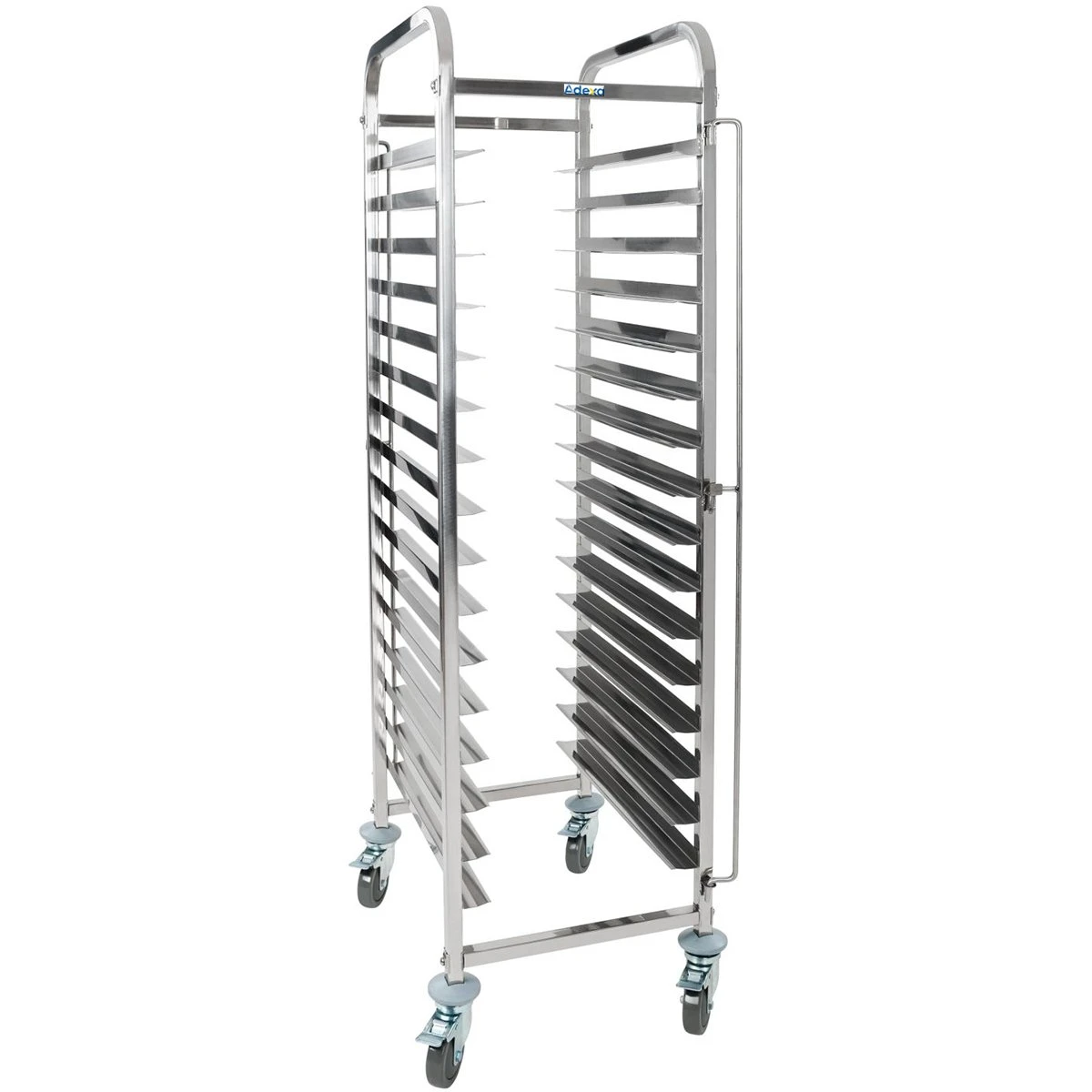 15 Tier Rack/Tray/Pan Trolley Stainless Steel 30xGN1/1 Tray Capacity | Adexa RT2115