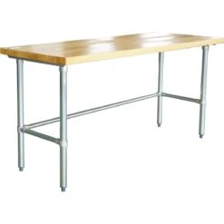 Bakery Work Table Wood Top 1200x600x900mm | Adexa RWTG600X1200