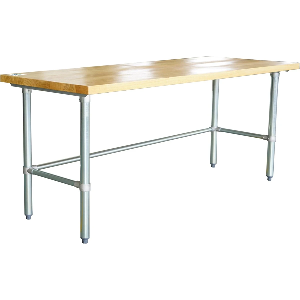 Bakery Work Table Wood Top 1800x600x900mm | Adexa RWTG600X1800