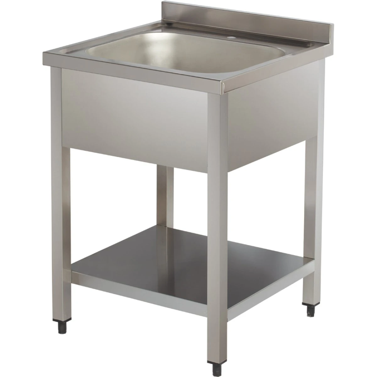 Commercial Sink Stainless Steel 1 Bowl Bottom Shelf Splashback 700mm Depth 700mm | Adexa VS77BS 3 Commercial Sink Stainless Steel 1 Bowl Bottom Shelf Splashback 700mm Depth 700mm | Adexa VS77BS