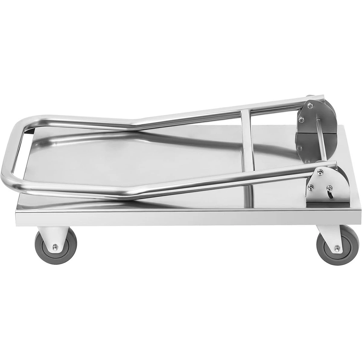 Platform Trolley Stainless Steel 800kg Folding Handle 1100x600x1060mm | Adexa ST047C - Image 2