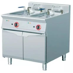 Heavy Duty Free Standing Fryer Electric Twin Tank 2x28 Litres 24kW | Adexa THE9F2828M