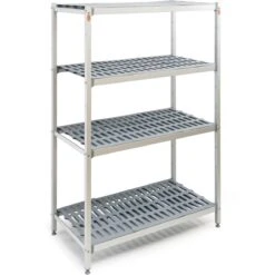 Shelving Unit 4 Tier 600kg 1510x460x1680mm Aluminium | Adexa TS15146H