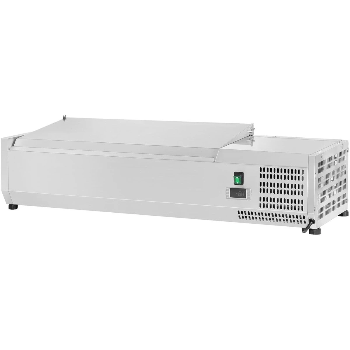 Refrigerated Servery Prep Top 1200mm 4xGN1/3 Depth 380mm Stainless Steel Lid | Adexa GA512 - Image 2