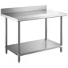 Professional Work Table Stainless Steel Undershelf Upstand 1200x600x900mm | Adexa W218E60120B