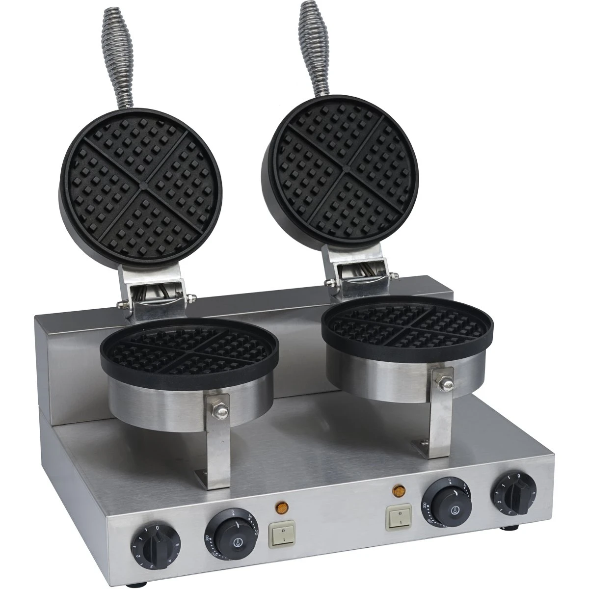 Commercial Waffle Maker Double Round | Adexa WB2 3 Commercial Waffle Maker Double Round | Adexa WB2