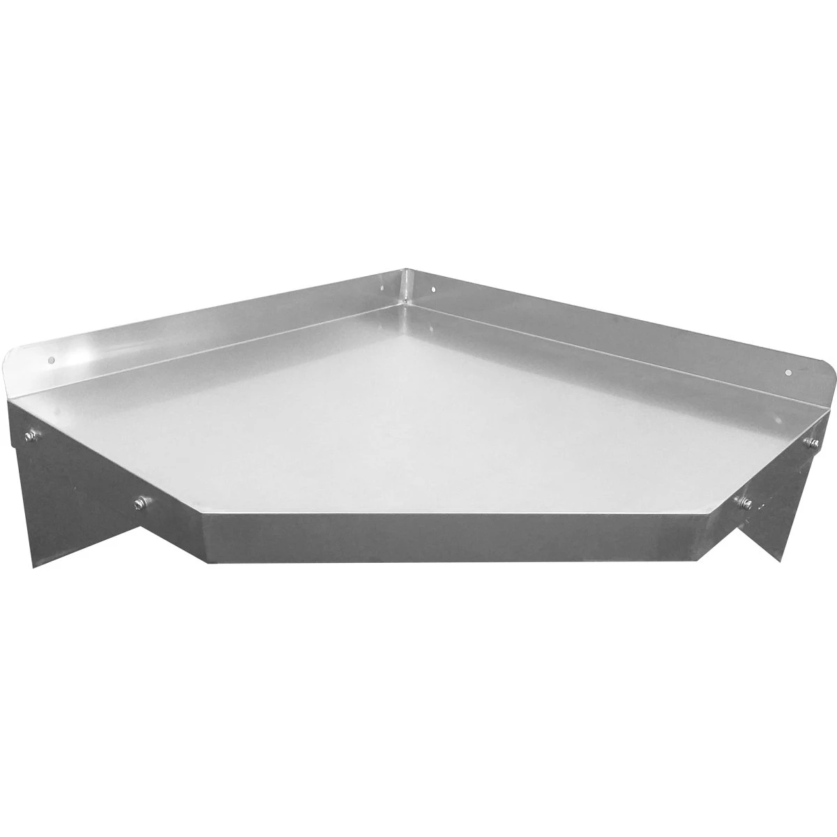 Wall Shelf Corner Unit Stainless Steel 600x600x250mm | Adexa WSCN6040