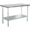 Commercial Work Table Stainless Steel Bottom Shelf 1200x600x900mm | Adexa WTG600X1200 -Adexa Direct Shop WTG600X1200 1200x1200 1
